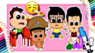 How to draw Baby Little Singham And friends || Baby Little Singham drawing ❤️ screenshot 5
