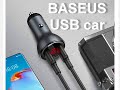 BASEUS 45W Car USB adapter for charging. Автомобильный зарядный адаптер USB.