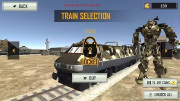 Futuristic Train - Army Robot Transform Shooter Android Gameplay