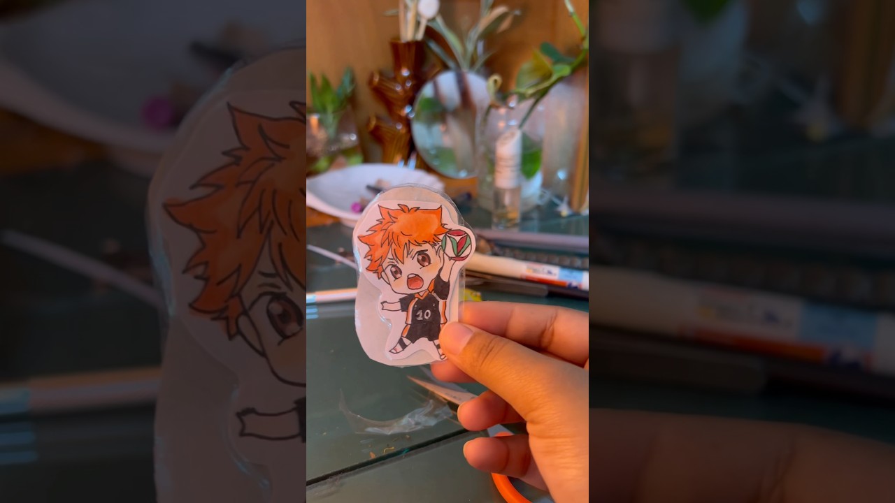 Hinata Shoyo chibi for my wall  