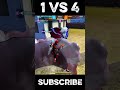 1v4 Clutch 🔥 | Free Fire