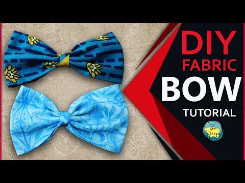 DIY Gewebe-Bogen ll DIY Haarschmuck, Voll Tutorial in Hindi
