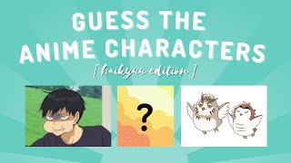 GUESS THE ANIME CHARACTERS  [ Haikyuu Edition ] part. 1 screenshot 5