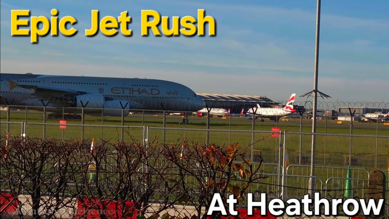 LHR 27L: Epic Heavy Departure Rush with Iconic Jets ✈️ | Must-See Aviation Action!
