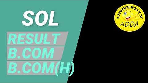 DU SOL ASSIGNMENT RESULT DECLEARD || First year Assignment Result Out