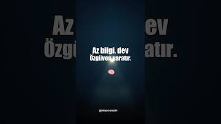 🧠 Az Bilgi Çok Özgüven Yaratır mı? #Shorts