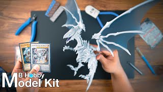 YuGiOh Blue Eyes White Dragon Model Kit | Speed Build | ASMR