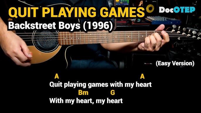 Quit Playing Games (With My Heart)" Sheet Music by Backstreet Boys for  Piano/Vocal/Chords - Sheet Music Now