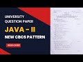 tybsc cs sem 6 java 2 latest university question paper 2022 new CBCS 2019 credit pattern