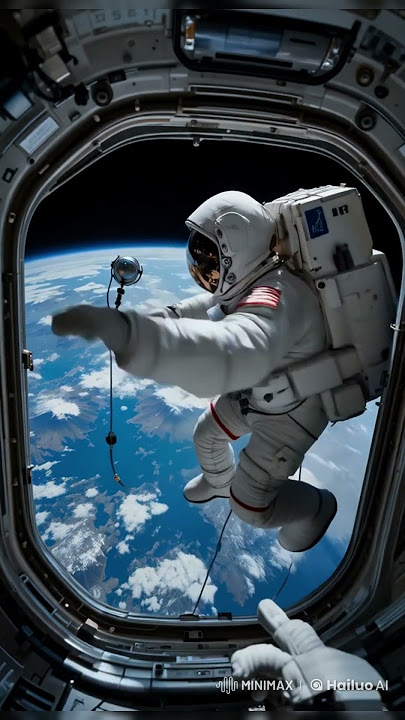 Astronauts on a Spacewalk  #shorts #animation #moon #asteroid #planet #universe