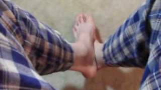 PJ and bare feet