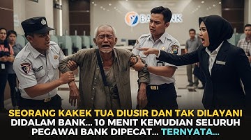 Kakek Miskin Dianggap Pengemis di Bank, Endingnya Bikin Semua Pegawai Menangis!