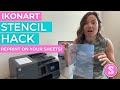 😍 Ikonart Stencil Making HACK: The Material Saving Trick You Didn't Think Of!
