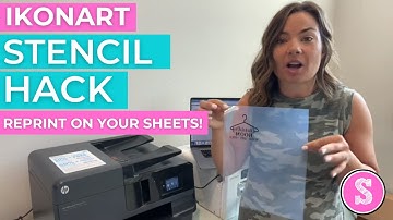 😍 Ikonart Stencil Making HACK: The Material Saving Trick You Didn