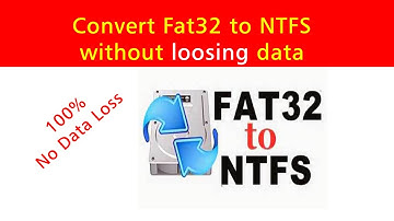 How to convert Fat32 to NTFS without losing the data in just 2 minutes