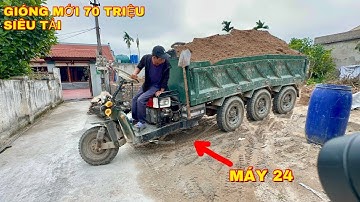 Công nông một khối chở đất đổ ben xem cực đã | Máy xúc múc đất | Ô tô tải đất | excavator