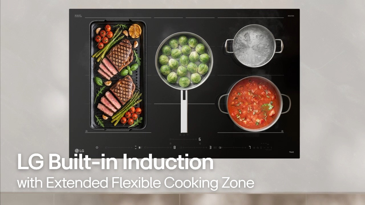 LG Built-in Induction Cooktop : Flexible Placement, Instant Heat | LG