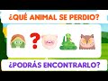 Encuentra el ANIMAL PERDIDO | MEJORA TU MEMORIA Y CONCENTRACION | Juegos VISUALES