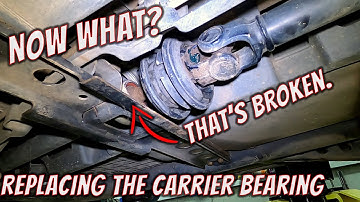 Replacing the Carrier Bearing in the RZR.  The prop shaft wanted out, and almost made it!