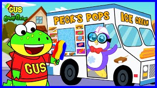 Gus the Gummy Gator Visits an Ice Cream Truck! Summer Fun for Kids!