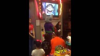 My 1st birthday !! Chuck e cheese's . Caleb Melendez