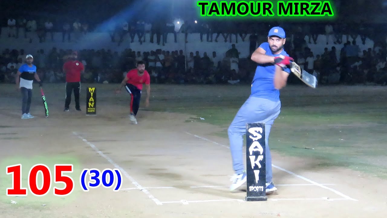 105 RUNS NEED 30 BALLS || TAMOUR MIRZA , CHOTA VICKY VS WAQAS - YouTube