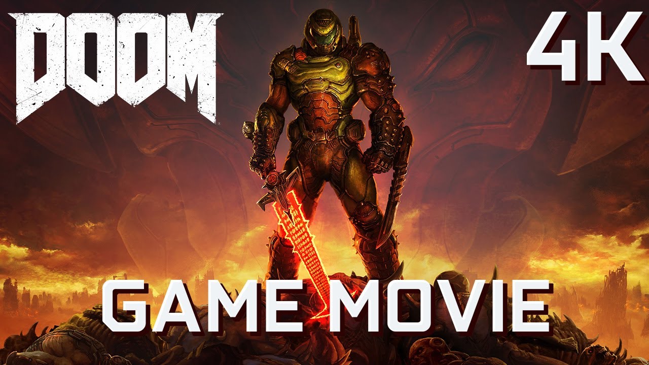DOOM (2016) - Game Movie Gameplay Walkthrough Full Game [4K Ultra