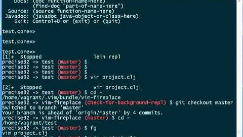 Check that lein repl is not stopped in background.