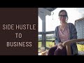 Side Hustle to Business. The story of our three debt-free businesses. #smallbusiness #debtfree