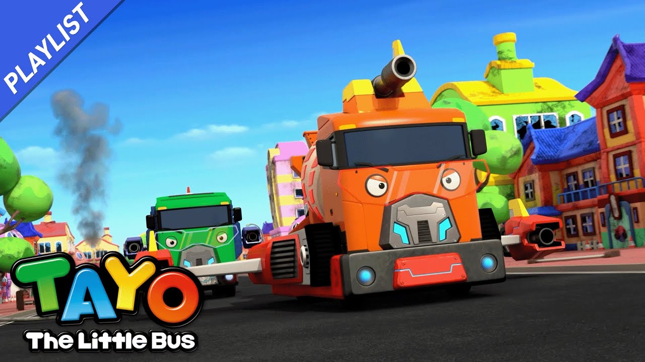 [Playlist] Help us! Vehicle Rangers Compilation l Song for Kids l Tayo ...