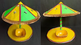 DIY Haldi Platter Making Idea/Handmade Haldi Tray/Cardboard Haldi Platter Decoration At Home ||