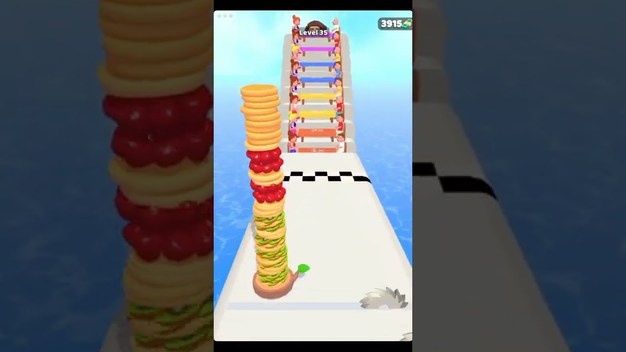 Pancake Run Level 35 🥞 - Gameplay - CaroGamesNL