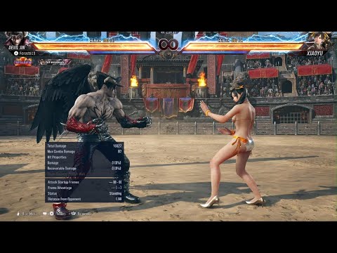 Devil Jin WGF to u+1+2 Simple Staple Combo No WS+3 No Resources 74 Damage Tekken 8 S2