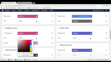 Designing (Changing color to our website) in  joomla