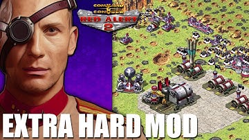 Red Alert 2 | Extra Hard Mod | This was really really hard - 1 vs 7