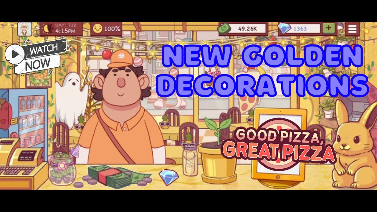 New Golden Decorations - Good Pizza Great Pizza - YouTube