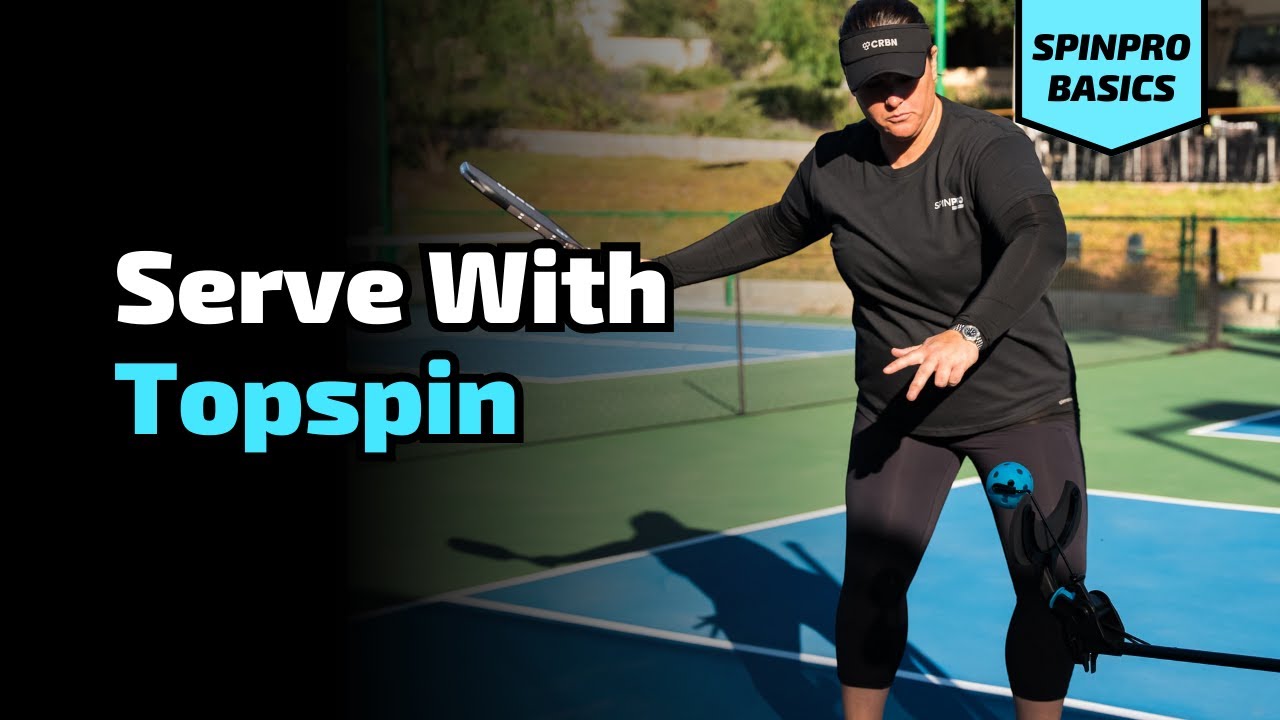 How to hit TOPSPIN SERVES in pickleball | SpinPro for Pickleball Academy