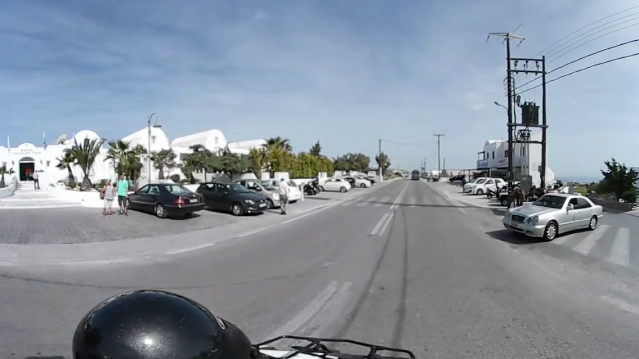 Driving In Santorini 360 Video You Driving In Santorini 360 Video