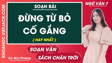Soạn bài Đừng từ bỏ cố gắng | Ngữ văn 7 - Chân trời sáng tạo (HAY NHẤT)