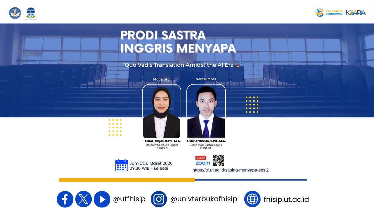 Sastra Inggris Menyapa 