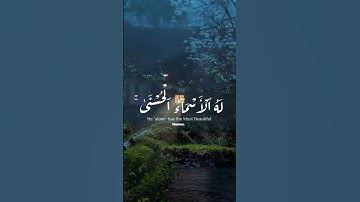 سوره الحشر إسماء الله الحسنى❤️❤️☺️