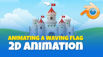 Animating a Waving Flag with the Visual Effects in Grease Pencil, Blender 2.9
