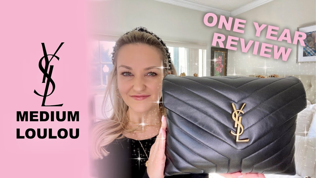 YSL MEDIUM LOULOU REVIEW - in depth review, including mod shots and what  fits inside