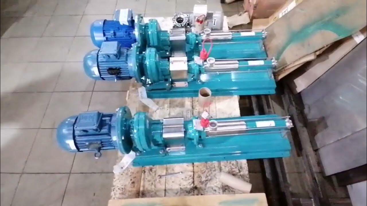 Винтовой насос для агрессивной пульпы - YouTube