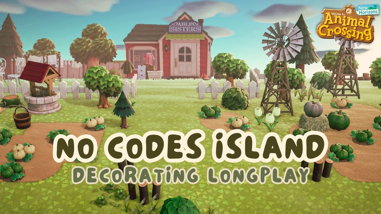 Simple Island Pumpkin Patch 🌱 Animal Crossing Longplay (No Commentary)