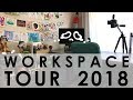 WORK SPACE TOUR - Art Storage, Camera Setup, and More!