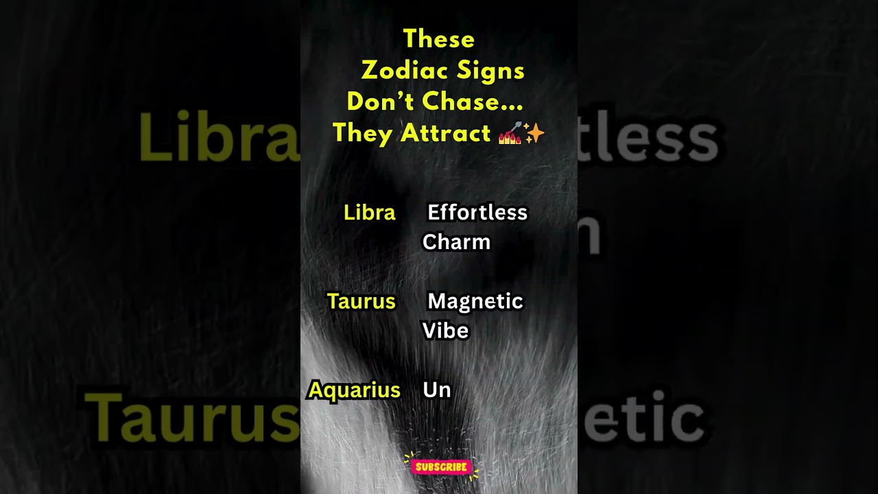 These 3 Zodiac Signs Don’t Chase..... They Attract 💅✨ 