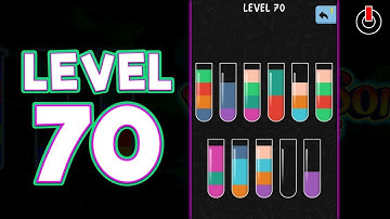 Water Color Sort Level 70 Solution