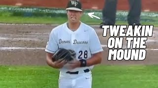 Wake Forest Pitcher Brings the INTENSITY!