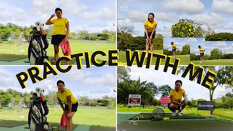 GOLF RANGE SESSION | MY PRACTICE ROUTINE | RamonaRaquelVLOG